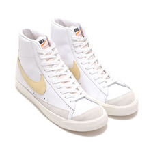 NIKE W BLAZER MID '77 WHITE/CANVAS-WHITE-HYPER CRIMSON CZ1055-109画像