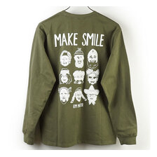 gym master MAKE SMILE ロンTEE オリーブ G533627画像