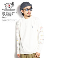 The Endless Summer TES MOTEL PUTS CAL SURFER L/S T-SHIRT -WHITE- FH-1374307画像