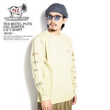 The Endless Summer TES MOTEL PUTS CAL SURFER L/S T-SHIRT -BEIGE- FH-1374307画像