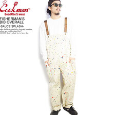 COOKMAN FISHERMAN'S BIB OVERALL -SAUCE SPLASH- 231-03865画像