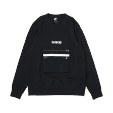 NIKE AS M NSW CITY MADE FLC CREW BLACK/WHITE DA0070-010画像