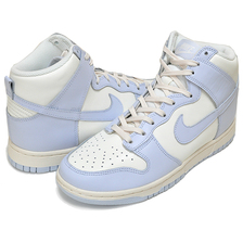 NIKE WMNS DUNK HIGH sail/football grey-pale ivory DD1869-102画像