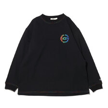UGG レインボーサークル ロゴ ロンT BLACK 21SS-UGTP07画像