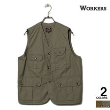 Workers W&G Vest, 40/2 High Density Poplin画像