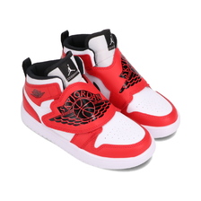 JORDAN BRAND SKY JORDAN 1 (PS) WHITE/BLACK-UNIVERSITY RED BQ7197-106画像