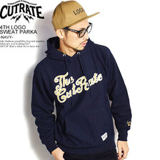 CUTRATE 4TH LOGO SWEAT PARKA -NAVY- CR-21SS002画像