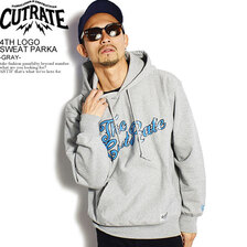 CUTRATE 4TH LOGO SWEAT PARKA -GRAY- CR-21SS002画像