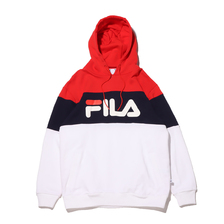 FILA COLOR BLOCK HOODIE WHITE FL3364-11画像
