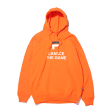 FILA F LOGO PULLOVER HOODIE ORANGE FM9559-22画像