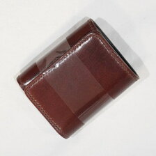 THE FLAT HEAD FN-WSN3-3S4 TRIFOLD MINI WALLET - CORDOVAN & 多脂革画像