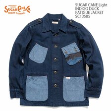SUGAR CANE Light INDIGO DUCK FATIGUE JACKET SC13505画像