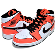 NIKE AIR JORDAN 1 MID SE turf orange/black-white DD6834-802画像