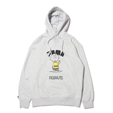 PUMA &times; PEANUTS HOODIE Light Gray Heather 530614-04画像