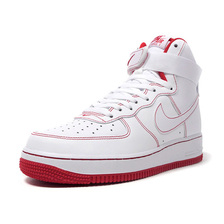 NIKE AIR FORCE 1 HIGH '07 WHITE/WHITE-UNIVERSITY RED CV1753-100画像