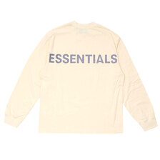 ESSENTIALS 3M LOGO L/S TEE BEIGE画像