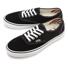 VANS SKATE AUTHENTIC BLACK/WHITE VN0A5FC8Y28画像