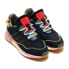 adidas ZX 2K BOOST PURE OFF WHITE/CORE BLACK/RUSH RED GW2445画像