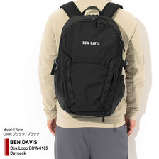 BEN DAVIS Box Logo BDW-8105 Daypack WHITE LABEL画像