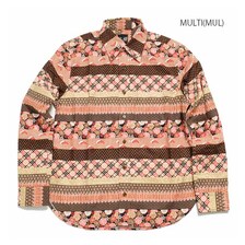 衣櫻 Lot.SA-1370 サザンクロス素材 長袖レギュラーシャツ "マルチボーダープリント" SA1370画像