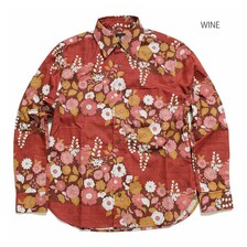 衣櫻 Lot.SA-1365 サザンクロス素材 長袖レギュラーシャツ "流水植物" SA1365画像