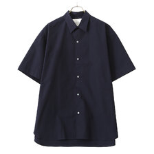 STUDIO NICHOLSON SORONO POWDER COTTON OVERSIZED SHORTS SLEEVE SHIRT画像