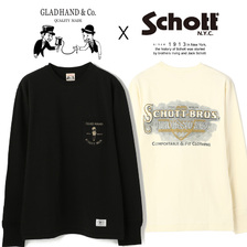 Schott &times; GLAD HAND BILLHEAD STANDARD CREW LS T-SHIRT 71821104画像