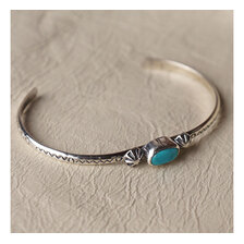 First American Traders TURQUOISE SILVER BLACELET BLACELET-A画像