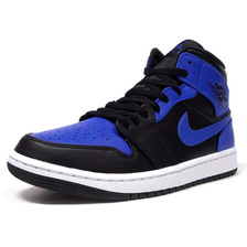 JORDAN BRAND AIR JORDAN 1 MID "HYPER ROYAL" BLACK/HYPER ROYAL-WHITE 554724-077画像