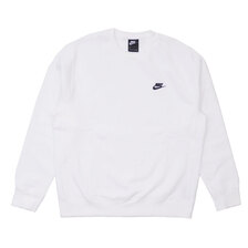 NIKE NSW Club Crew Sweat WHITE BV2662-100画像
