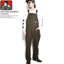 BEN DAVIS COTTON OVERALL -D.BROWN- G-0380020画像