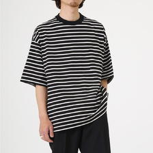 marka BORDER TEE - 50/2 compact 32G knit border - : M21B-06CS01B画像