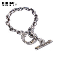 VIVIFY Arabesque T-Bar Chain Bracelet w/gold VFB-168画像