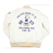Buzz Rickson's &times; PEANUTS ツアージャケット USS CORAL SEA BR14821画像