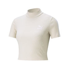 PUMA CLASSICS RIB MOCK NECK TOP Eggnog 530229-75画像