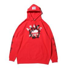 ANARC x atmos meets Mao Simmons SWEAT HOODIE RED ANC-003画像