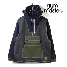 gym master ガーメントウォッシュアノラックパーカー チャコールCRZ G557679-90画像