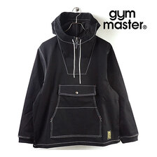 gym master ガーメントウォッシュアノラックパーカー ブラック G557679-05画像