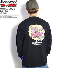 Sequence by B-ONE-SOUL TOM and JERRY CIRCLE LOGO L/S TEE -BLACK- T-1370918画像