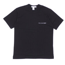 COMME des GARCONS SHIRT Plain With Front Logo Tee BLACK画像