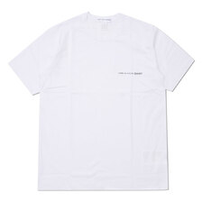 COMME des GARCONS SHIRT Plain With Front Logo Tee WHITE画像