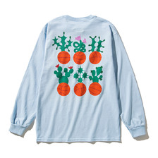 DRAKECEREAL &times; AKTR &times; Kinetics CACTUS L/S T-SHIRT BLUE KS21SLST01画像