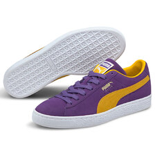 PUMA SUEDE TEAMS Prism Violet-Spectra Yellow 380168-03画像