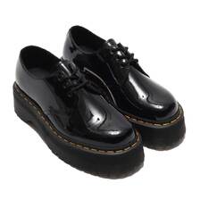 Dr.Martens QUAD RETRO 1461 QUAD BLACK PATENT LAMPER 26647001画像