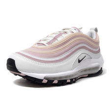NIKE (WMNS) AIR MAX 97 SUMMIT WHITE/BLACK/ORANGE PEARL/CHAMPAGNE DA9325-100画像