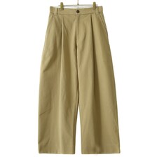 STUDIO NICHOLSON SORTE PEACHED COTTON TWILL VOLUME PLEAT PANTS SNM-351画像