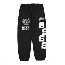 THE NETWORK BUSINESS Sweat Pants Silver Toe BLACK TNBP002-0029画像