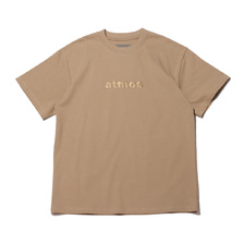 atmos EMBROIDERY LOGO TEE BEIGE MAT21-S017画像