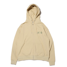 UGG スイッチングロゴ ジップアップ フーディー BEIGE 21SS-UGTP09-BEG画像