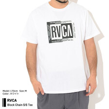 RVCA Block Chain S/S Tee BB041-216画像